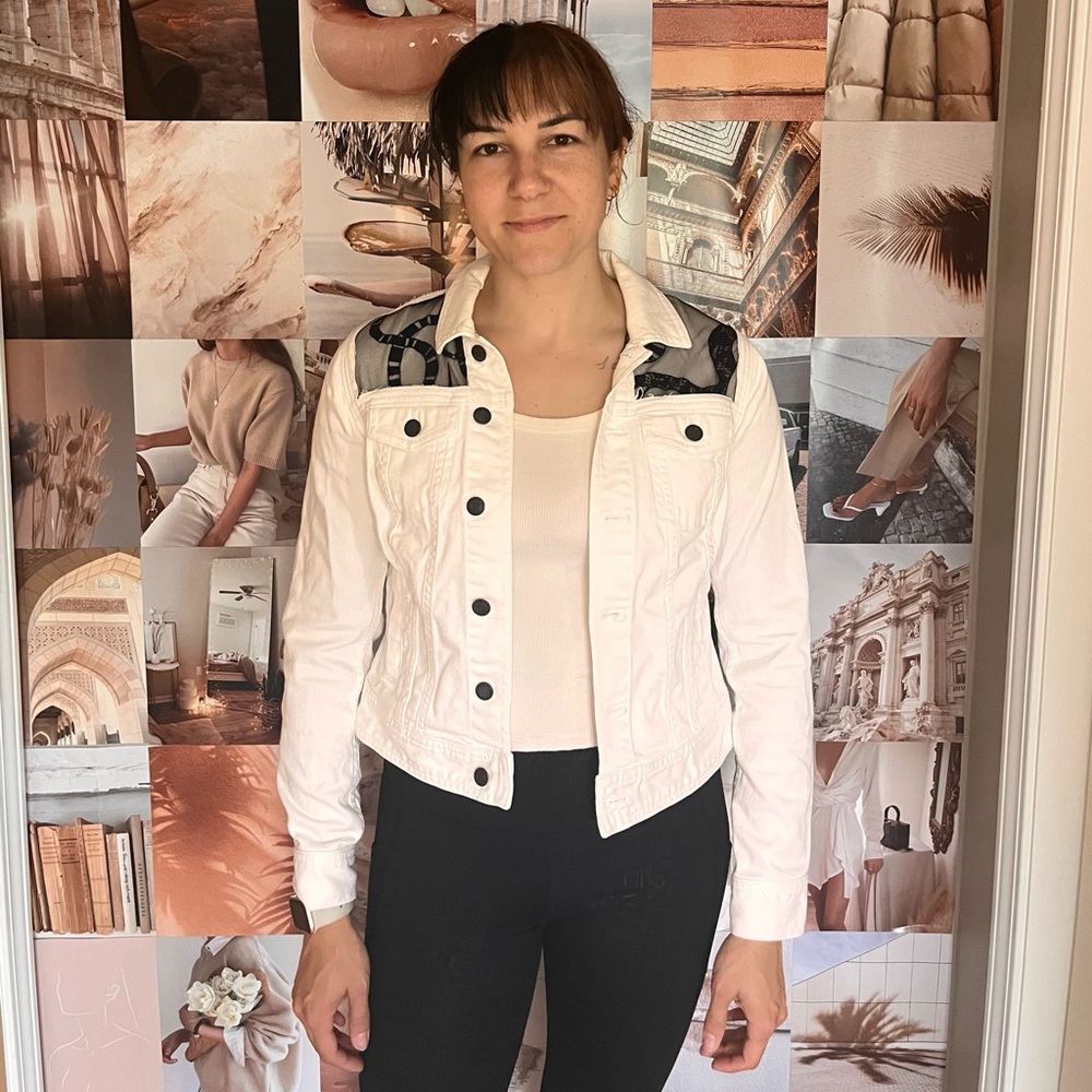 Snake Lace Denim Jacket - Picture 2 of 2
